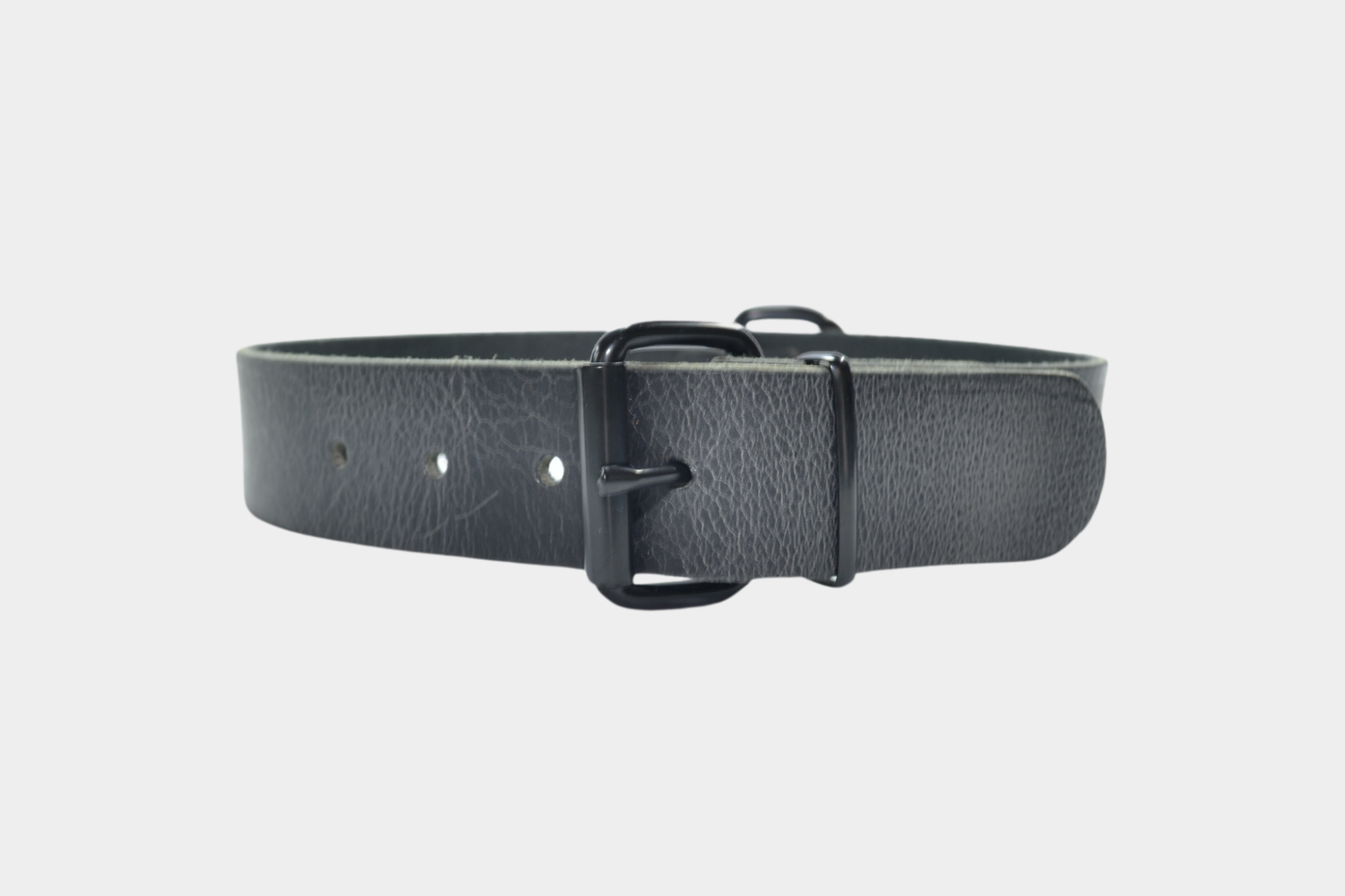 Halsband met matte zwarte toebehoren